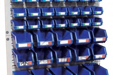 Industrial Louvre Wall Backing Panels Package Deal LP-900P 900 x 456 x 20mm - 2 Piece Includes 43 Pl