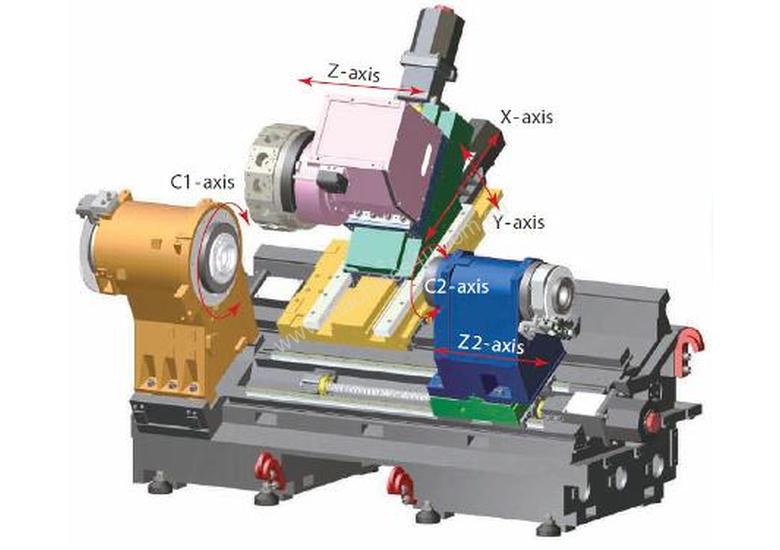 New Goodway 12 15 Chuck - GS-3000 Y Axis Turn Mill Ctr CNC Lathe In ...