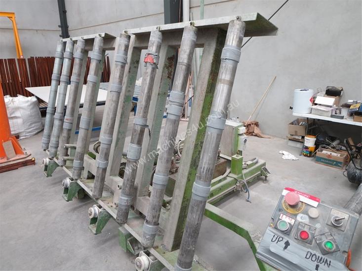 caption Roller Conveyor Material Sheet Handling Tilt Tip
