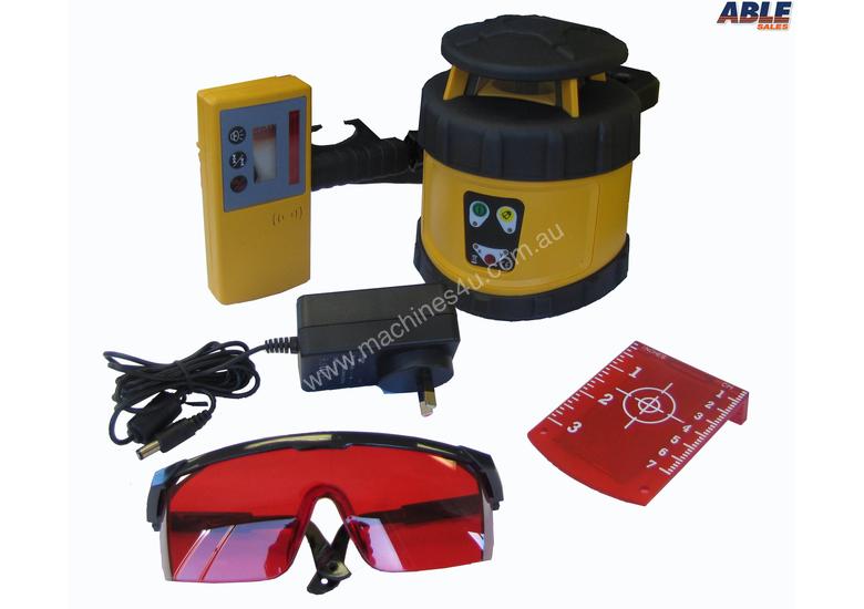 caption Automatic Laser Level Inc. Tripod Staff