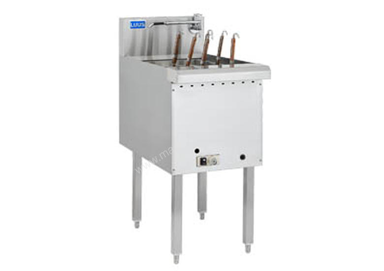 caption Luus NC-45 Single Tank, 6 Baskets Noodle Cooker