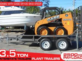 3.5 T Plant Trailer + CASE SR130 SKID STEER LOADER - picture0' - Click to enlarge