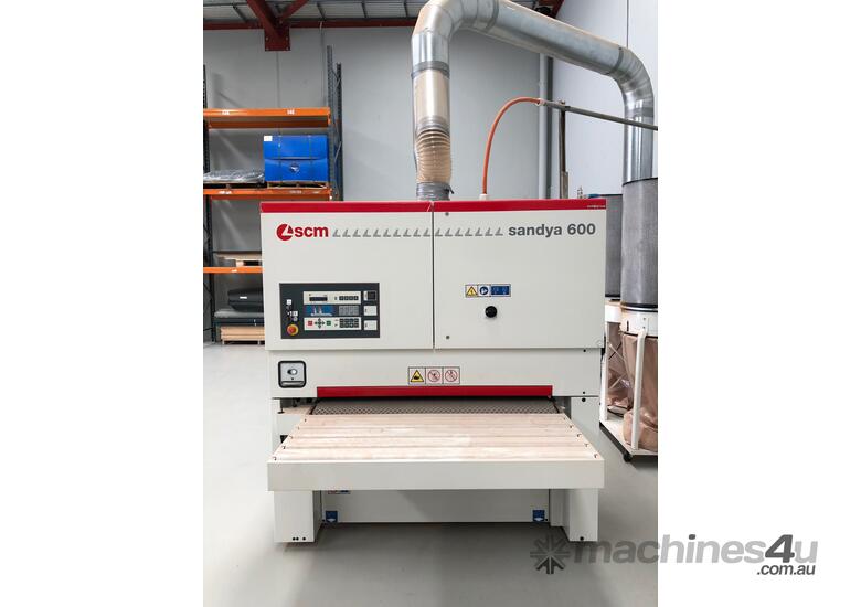 caption SCM 1350mm Automatic Wide Belt Sander & Dust Extractor