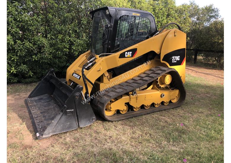 caption SOLD---2012 CAT 279C Compact Track Loader, 2 Speed, A/C Cab, Hydraulic Quick Hitch, Hyd Creep Cntrl
