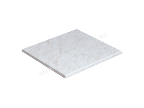 BLH-S77WM Square 700 Laminate Table Top - White Marble Type