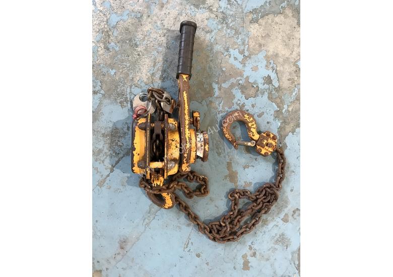Used pwb anchor Lever Hoist Chain Winch 0 8 ton x 1 5 mtr Drop PWB