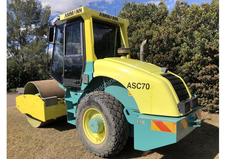 caption ASC 70 AMMANN 7 Tonne Smooth Drum Roller Powered by 99Hp Turbo Cummins