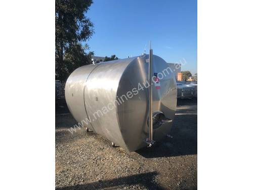 7,200ltr Insulated & Jacketed Stainless Steel Tank, Milk Vat