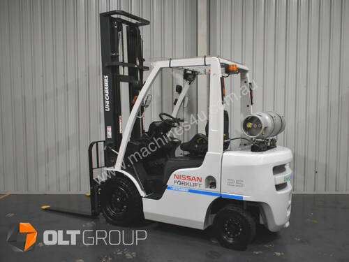 Nissan Unicarriers 2.5 Tonne Forklift LPG 2016 Series Low Hours 4500mm Lift Height