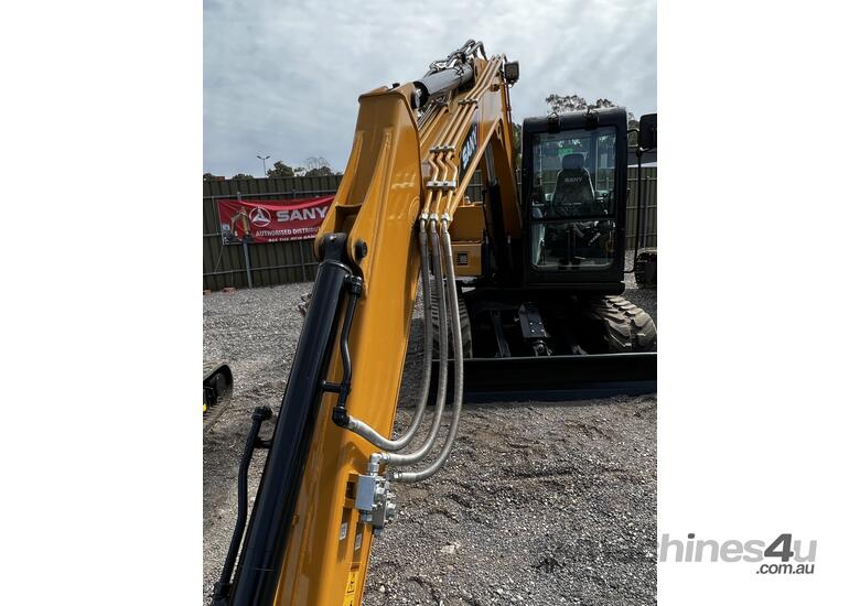 caption 7T SANY Excavator SY75C - Fast, Efficient, Suitable for Demanding Job Sites