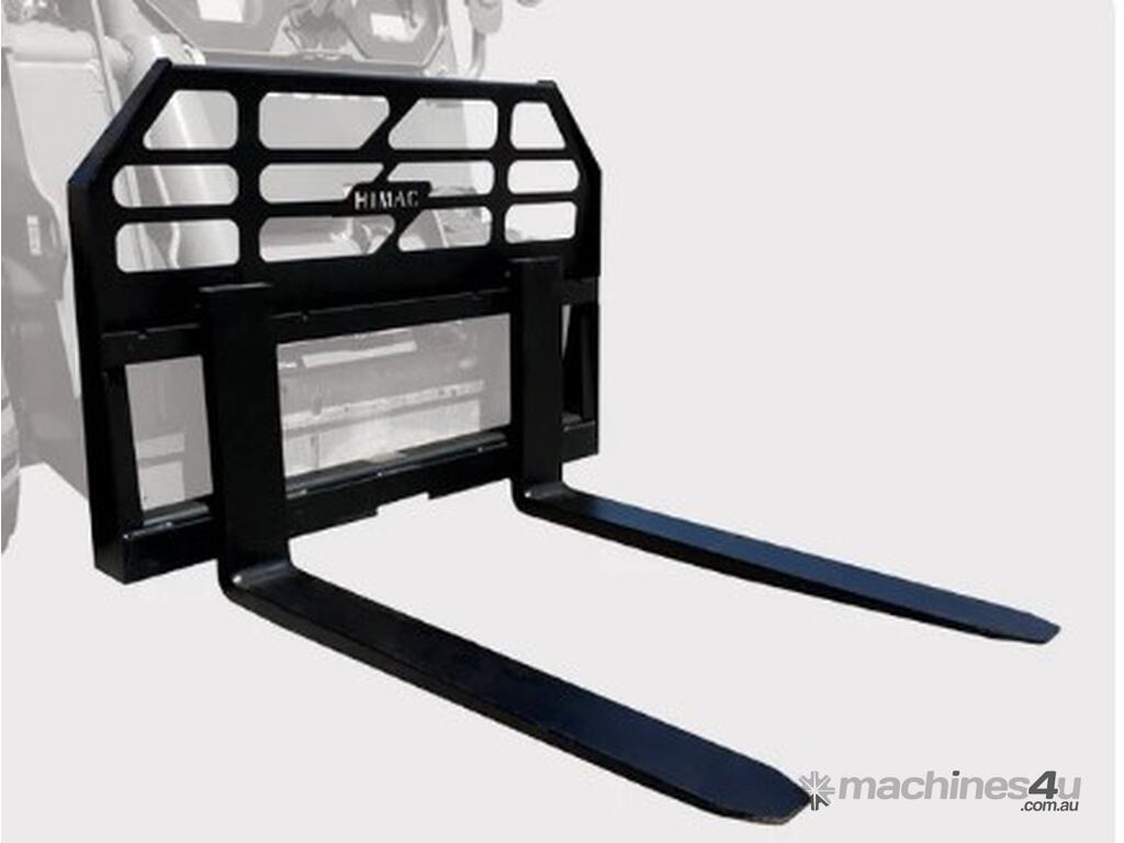 New 2023 himac Pallet Forks 1500kg Skid Steer Universal Mounting