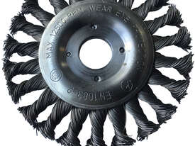 Flexovit Wire Brush Twist Knot Wheel Metal And Mild Steel Grinding W3750 - picture0' - Click to enlarge