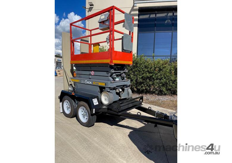 caption 19ft Electric Scissor Lift & New Scissor Lift Trailer Package