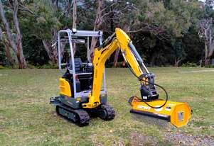 FEMAC T1-80 REV Hydraulic Flail Mower/Mulcher for 1.5-3T Excavators