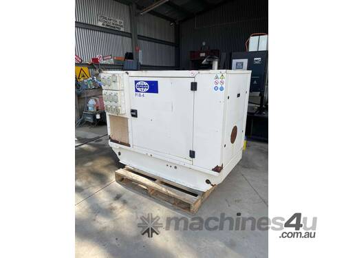 Generator 18kva FG Wilson, single and three phase outlets fitted fuel tank base sound reduced canopy