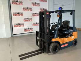 2010 TOYOTA 7FB25 ELECTRIC 4 WHEEL COUNTER BALANCED FORKLIFT CONTAINER ENTRY4300 METER 3 STAGE  $21, - picture0' - Click to enlarge