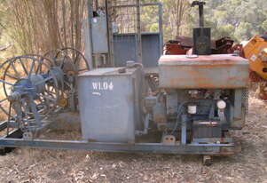 35KN cable bull winch , 40hp kubota 4cyl