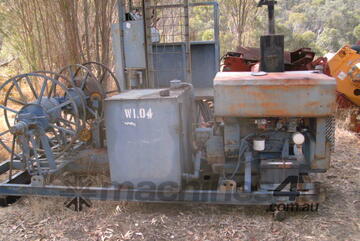 35KN cable bull winch , 40hp kubota 4cyl