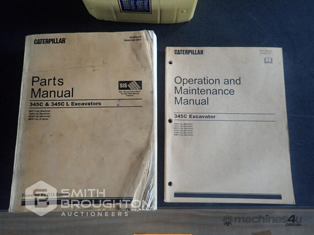 Used CATERPILLAR 345C EXCAVATOR SERVICE PARTS OPERATIONS MANUALS ...