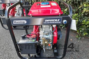 2 Inch Diesel High Volume Cast Iron Water Pump - Electric start / 12L fuel tank