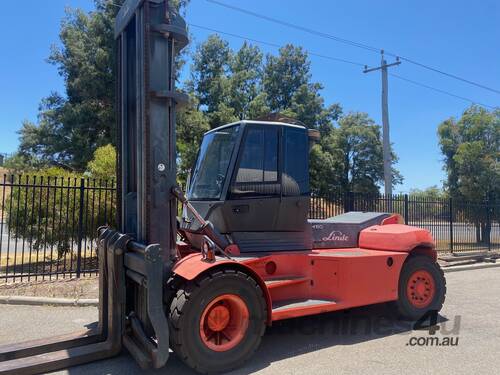 Linde Forklift H160 Lift 16T at 1200mm, 2011 Model