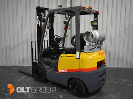 TCM FHGE18T4 1.8 Tonne LPG Forklift NEW Solid Tyres 2017 Series EFI Engine - picture0' - Click to enlarge