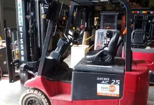 2018 Nichiyu FB25-77 Electric Forklift 2.5T | 4.7m Mast | Reliable Warehouse Unit