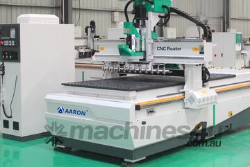 AARON 2860*1260mm 12 Linear tool Auto changer nesting woodworking CNC Machine 2812