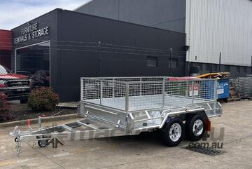 10x6 Cage Trailer with 600mm Cage Electric Brakes Fully Galvanised 2800KG ATM BIGMAN TRAILER