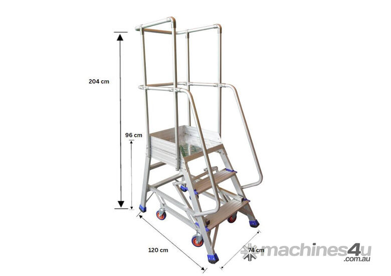 caption 0.96M Industrial Order Picking Ladder (available in different sizes)