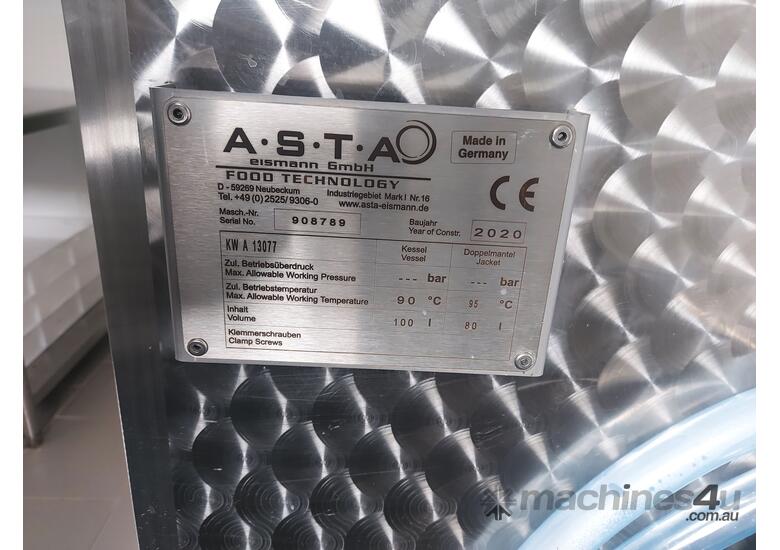 Used 2020 ASTAeismann 100 L Rectangular Cheese Vat Cheese Making