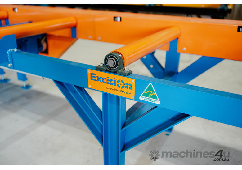 caption Heavy-Duty Idle Roller Table: 3m x 700mm - use with Metal Band saws