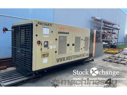 New - 2022 Western Air Doosan PA536ATC Compressor 1350 CFM  365 PSI