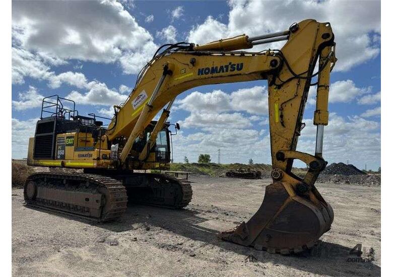 caption 2018 Komatsu Excavator 80T + Bucket, AC Cab, ROPS - Model PC850-8E0