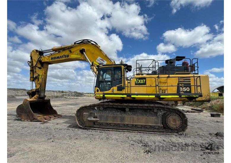 caption 2018 Komatsu Excavator 80T + Bucket, AC Cab, ROPS - Model PC850-8E0