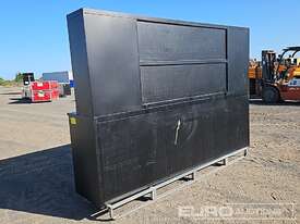 Steelman 10' Work Bench/Tool Cabinet, 40 Drawers, 2 Doors (Damaged)  - picture2' - Click to enlarge