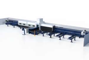 Han's Laser PX Series 3 or 4 chuck heavy duty Tube Fiber laser - up to 12m lengths and 660mm Chuck