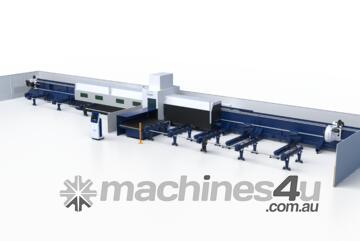 Han's Laser PX Series 3 or 4 chuck heavy duty Tube Fiber laser - up to 12m lengths and 660mm Chuck