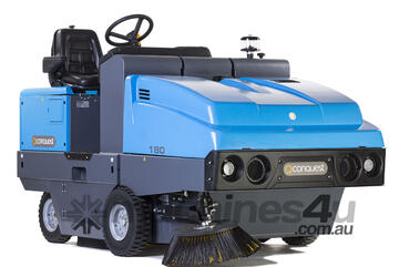   Conquest HD180D4 Heavy-Duty Ride-On Industrial Sweeper | High-Performance Cleaning