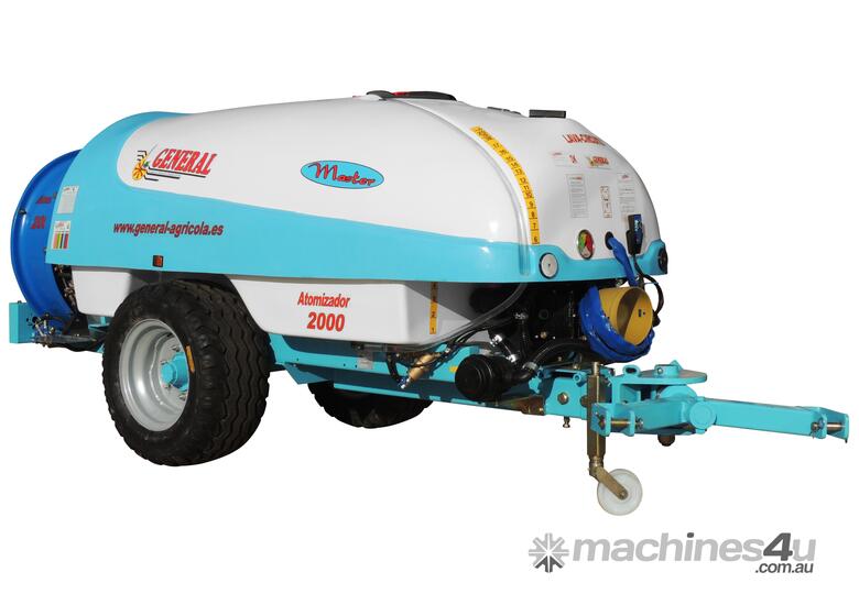 caption Trailed Atomizer – Durable, Efficient, and Maneuverable for Optimal Fruit Tree Treatments
