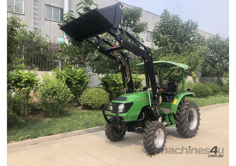 caption AgKing - 40HP Tractor ROPS 4WD AK404 with FEL & 4in1 Bucket - Packages Available