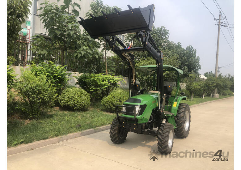 caption AgKing - 40HP Tractor ROPS 4WD AK404 with FEL & 4in1 Bucket - Packages Available