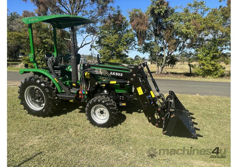 caption AgKing - 40HP Tractor ROPS 4WD AK404 with FEL & 4in1 Bucket - Packages Available