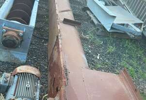 Conveyor Screw Type 11.1m long X 320mm Dia with Motor and gearbox