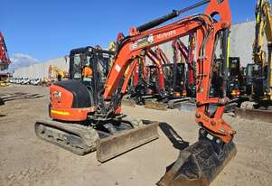 2022 KUBOTA U48-4 5T EXCAVATOR (M830) WITH A/C CAB, HITCH, BUCKETS AND LOW 650 HOURS