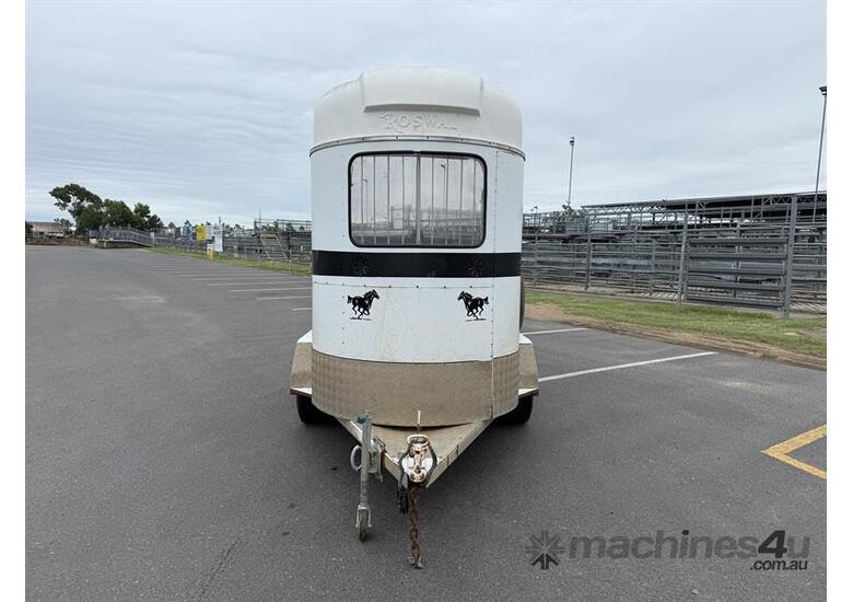 caption ROSWAL TRAILERS 2 HORSE FLOAT TRAILER
