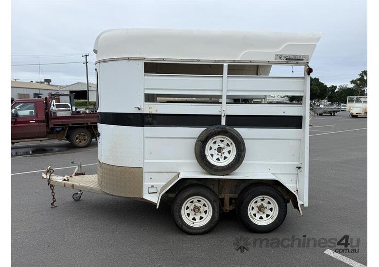 caption ROSWAL TRAILERS 2 HORSE FLOAT TRAILER