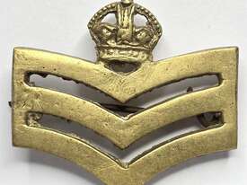 WWII BRITISH ARMY STAFF SARGENT RANK BADGE - picture0' - Click to enlarge