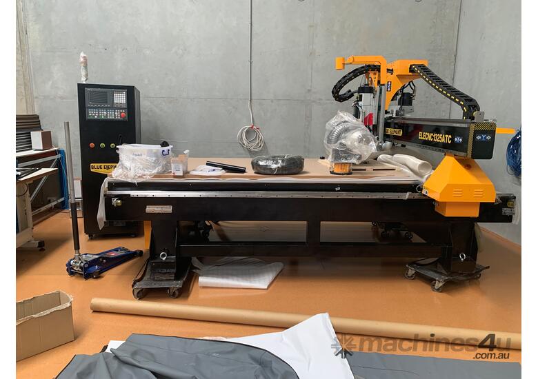 Used 2021 Blue Elephant CNC Flatbed Nesting Router Machine Flatbed ...