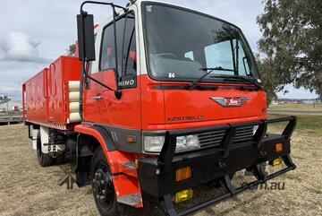 Hino FT Kestrel 4x4 Traytop Firetruck. Ex Rural Fire Service.
